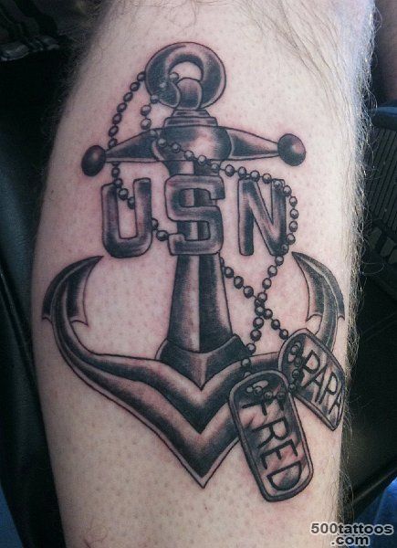 United States Navy Anchor amp Dogtags Tattoo by Alecia #Tattoos ..._16