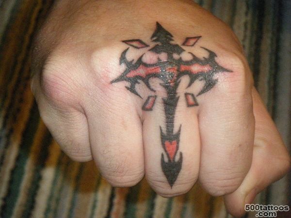 26 Refreshing Tribal Cross Tattoo Designs_37