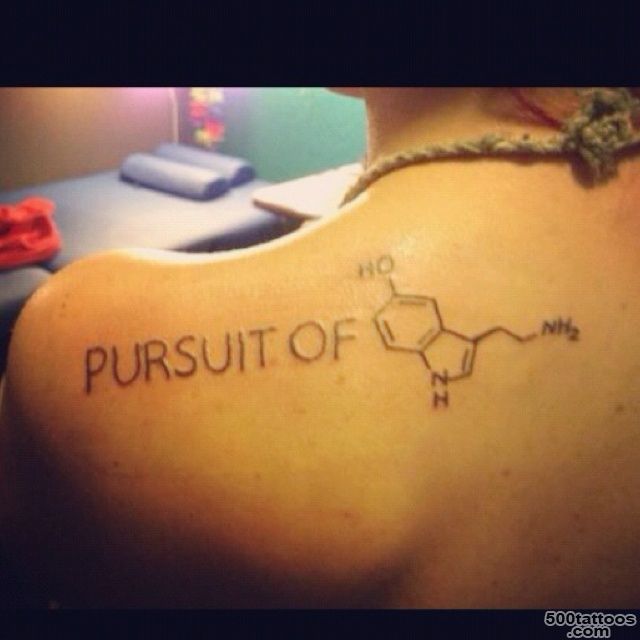 Serotonin = Happiness Sucha neat tattoo  Wear your heart on your ..._22
