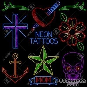 Neon Tattoos Royalty Free Cliparts, Vectors, And Stock _20
