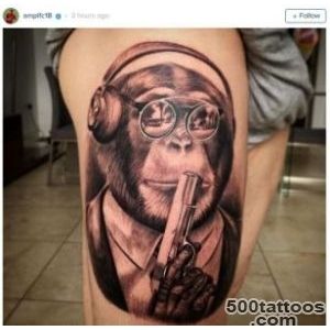 Alberto Moreno#39s New Tattoo Of A Chimp With A Gun Must Be Seen To _8