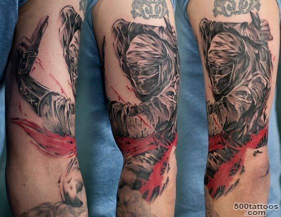 Chronic Ink Tattoo, Toronto Tattoo   Ninja tattoo first session by ..._7