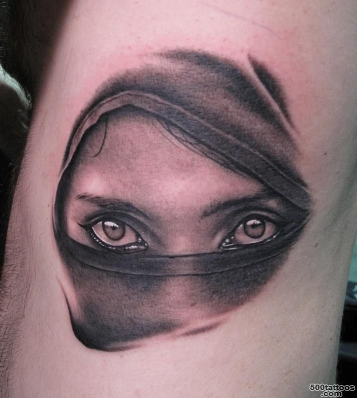 Ninja Mask Tattoo by Bob Tyrrell  Tattoos_32