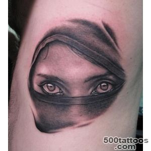 Ninja Mask Tattoo by Bob Tyrrell  Tattoos_32