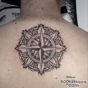 Back Dotwork Mandala North Star tattoo  Best Tattoo Ideas Gallery_45