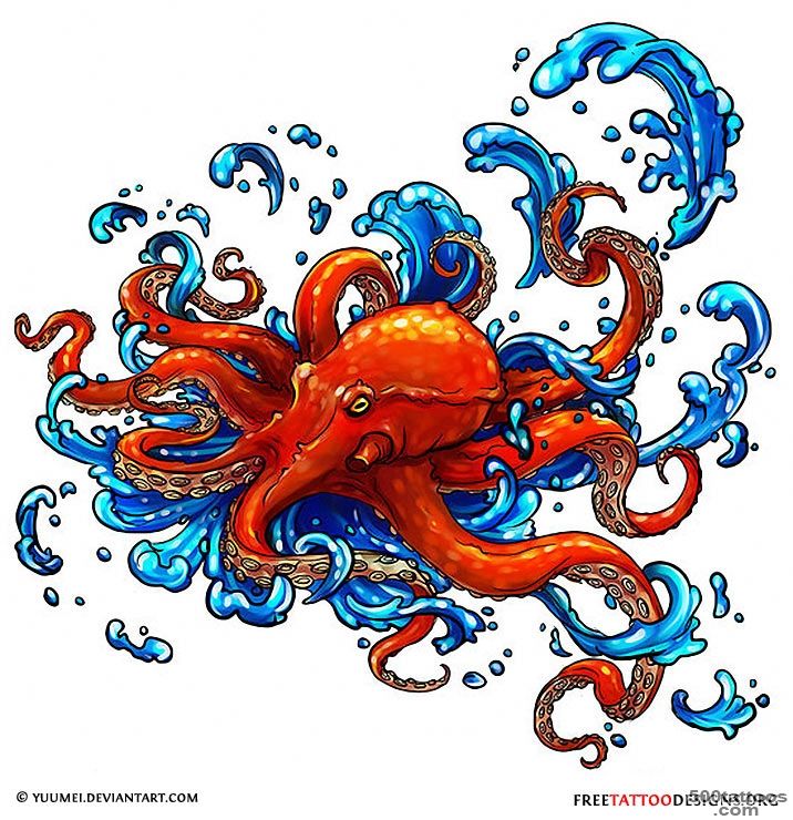66 Octopus Tattoo Designs_35