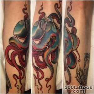 100 Marine Octopus Tattoos Meaning and Designs_28
