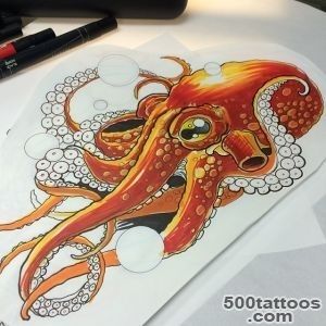 Best Underwater Octopus Tattoo On Sleeve   Tattoes Idea 2015  2016_43