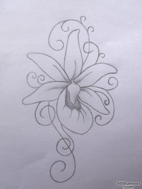 30+ Awesome Orchid Tattoos Designs_3