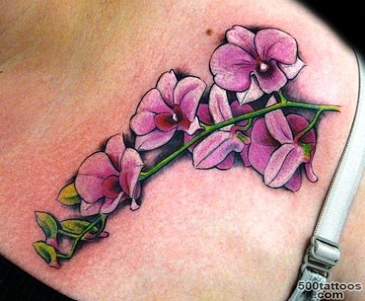 50+ Beautiful Orchid Tattoos_1