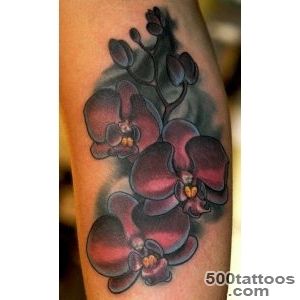 Off the Map Tattoo  Tattoos  D#39Lacie  Purple flower orchid tattoo_41