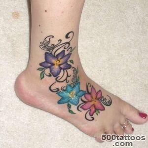 Unusual orchid tattoo (3)   orchid foot tattoo on TattooChiefcom_36