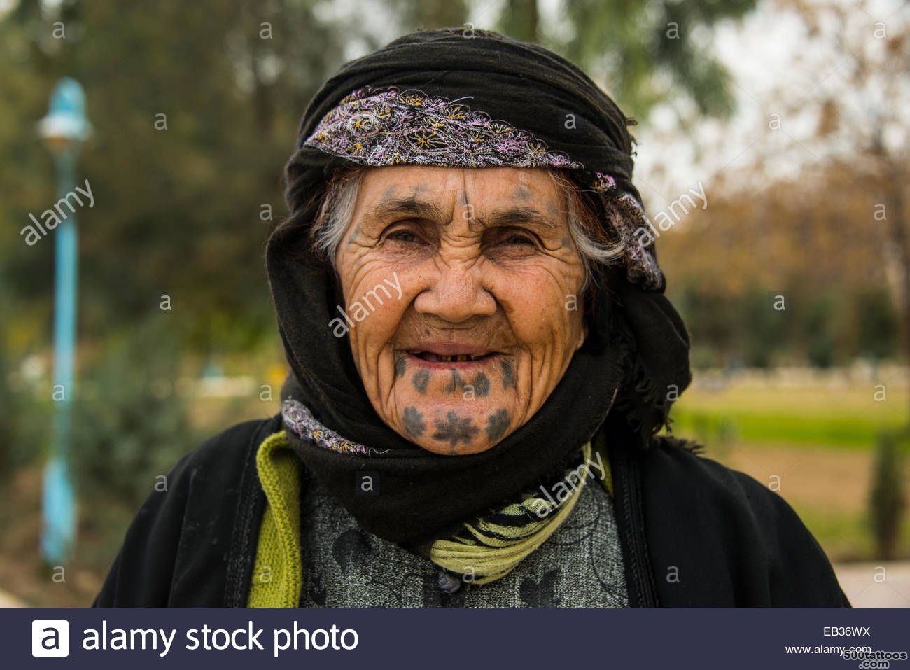 Syrian Orthodox Kurdish Woman With Tattoos On Her Face, Erbil ..._42