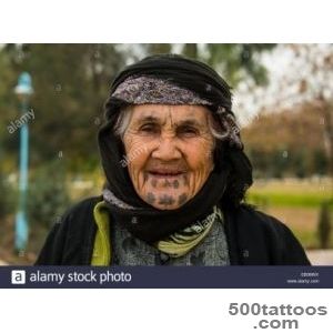 Syrian Orthodox Kurdish Woman With Tattoos On Her Face, Erbil _42