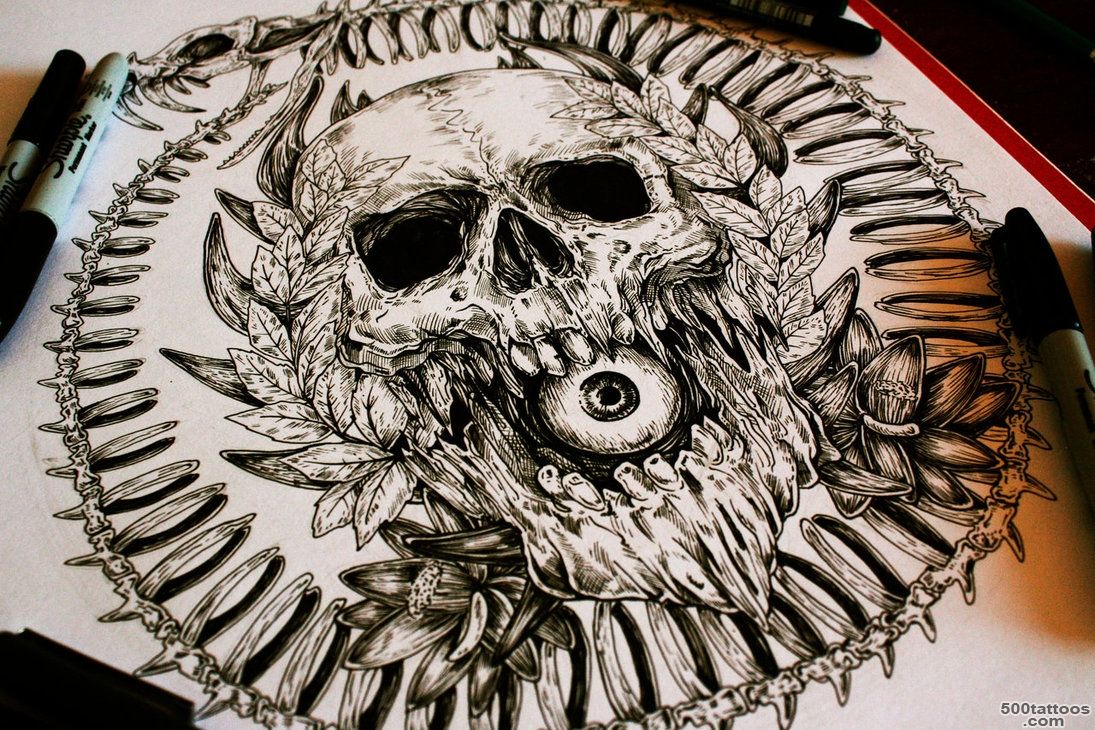 Ouroboros Circle Tattoo Design   Tattoes Idea 2015  2016_16