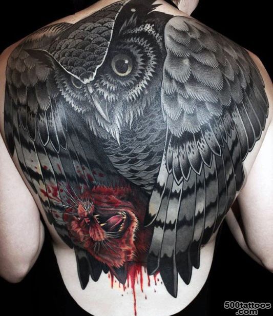 70 Owl Tattoos For Men   Creature Of The Night Designs_33