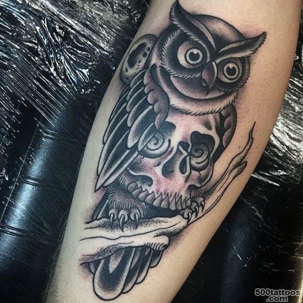 70 Owl Tattoos For Men   Creature Of The Night Designs_42