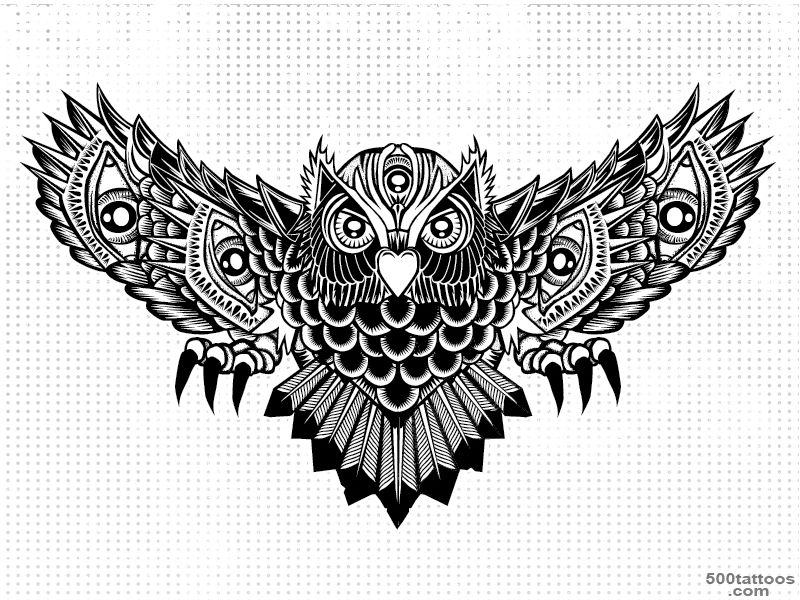 owl tattoo design idea images photos+(57) (800?600)  Tattoos ..._49
