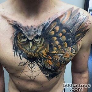 70 Owl Tattoos For Men   Creature Of The Night Designs_37