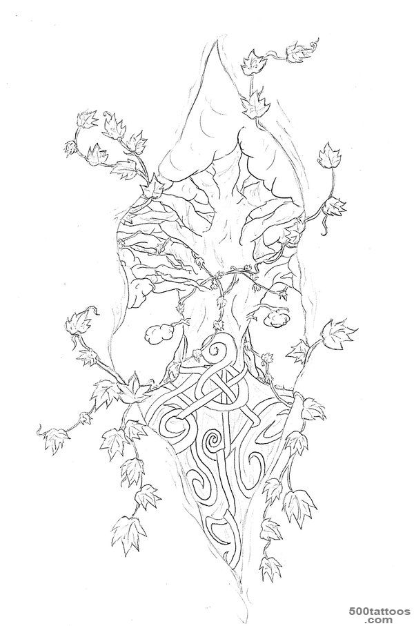 Unique Pagan Tattoo Sketch By StitchedXtogether_27