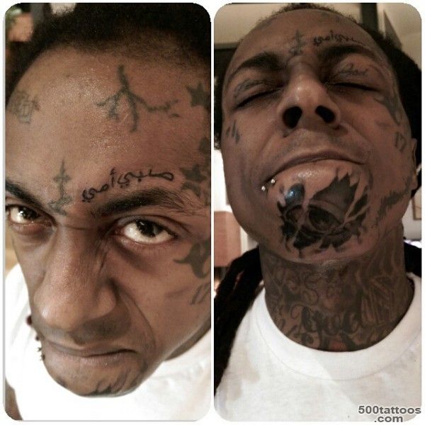 Lil Wayne Gets Pair Of Face Tattoos  BallerStatus.com_45
