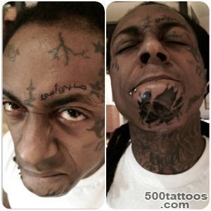 Lil Wayne Gets Pair Of Face Tattoos  BallerStatuscom_45
