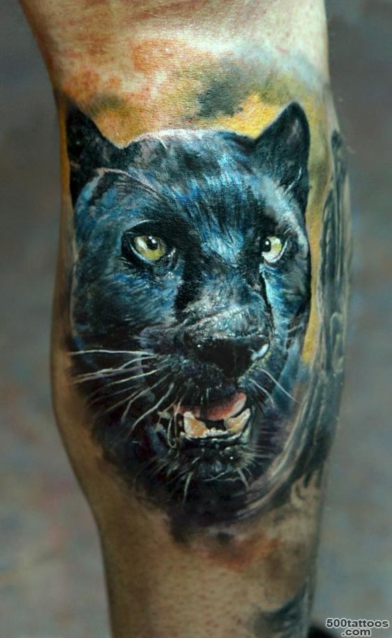 Realistic Black Panther Tattoo   Domantas Parvainis http ..._17