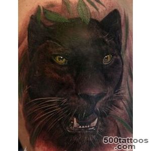 Wonderful watercolor black panther tattoo   Tattooimagesbiz_38