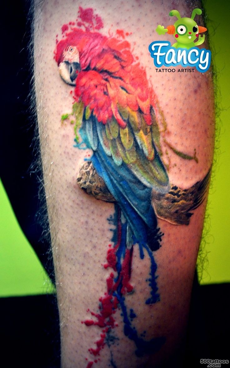 abstract parrot tattoo  Tattoos amp Piercings  Pinterest  Parrot ..._14