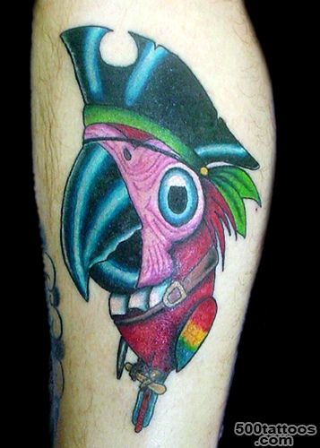 Alli MacGregor   Pirate Parrot Tattoo  visit www.allimacgre…  Flickr_27