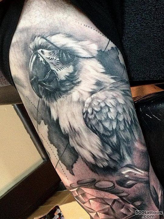 Amazing parrot tattoo.  Tattoo  Pinterest  Parrot Tattoo ..._22
