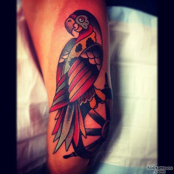Colourful parrot tattoo by Charley Gerardin   TattooMagz ..._50