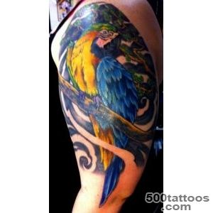 Beautiful Parrot Bird Tattoo On Shoulder  Tattoobitecom_41