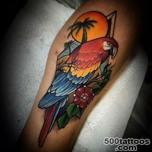 Parrot Tropical Tattoo  Best Tattoo Ideas Gallery_2