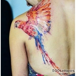 Shoulder colorful Parrot tattoo  Best Tattoo Ideas Gallery_19