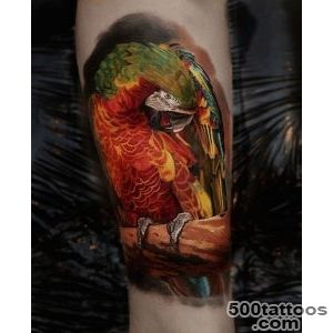 Vivid Parrot Tattoo on Guys Arm  Best tattoo ideas amp designs_7