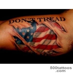 50+ Independent Patriotic American Flag Tattoos — I Love USA_2