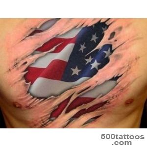 50+ Independent Patriotic American Flag Tattoos — I Love USA_29