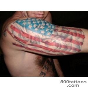 American Flag Patriotic Tattoo On Lower Sleeve   Tattoes Idea 2015 _38