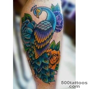 61 Beautiful Peacock Tattoo Pictures and Designs   Piercings Models_17