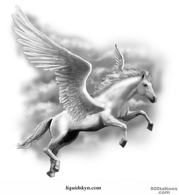 40+ Famous Pegasus Tattoo Designs_13