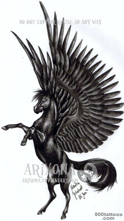 40+ Famous Pegasus Tattoo Designs_17