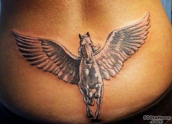 Pegasus tattoo on lower back   Tattooimages.biz_46