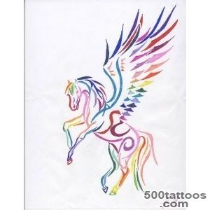35+ Tribal Pegasus Tattoos Collection_20