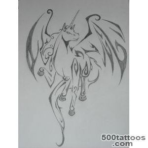 35+ Tribal Pegasus Tattoos Collection_45
