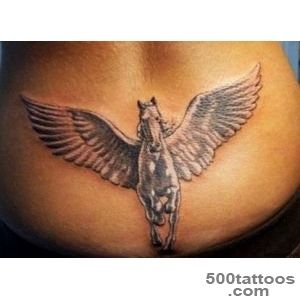 Pegasus tattoo on lower back   Tattooimagesbiz_46