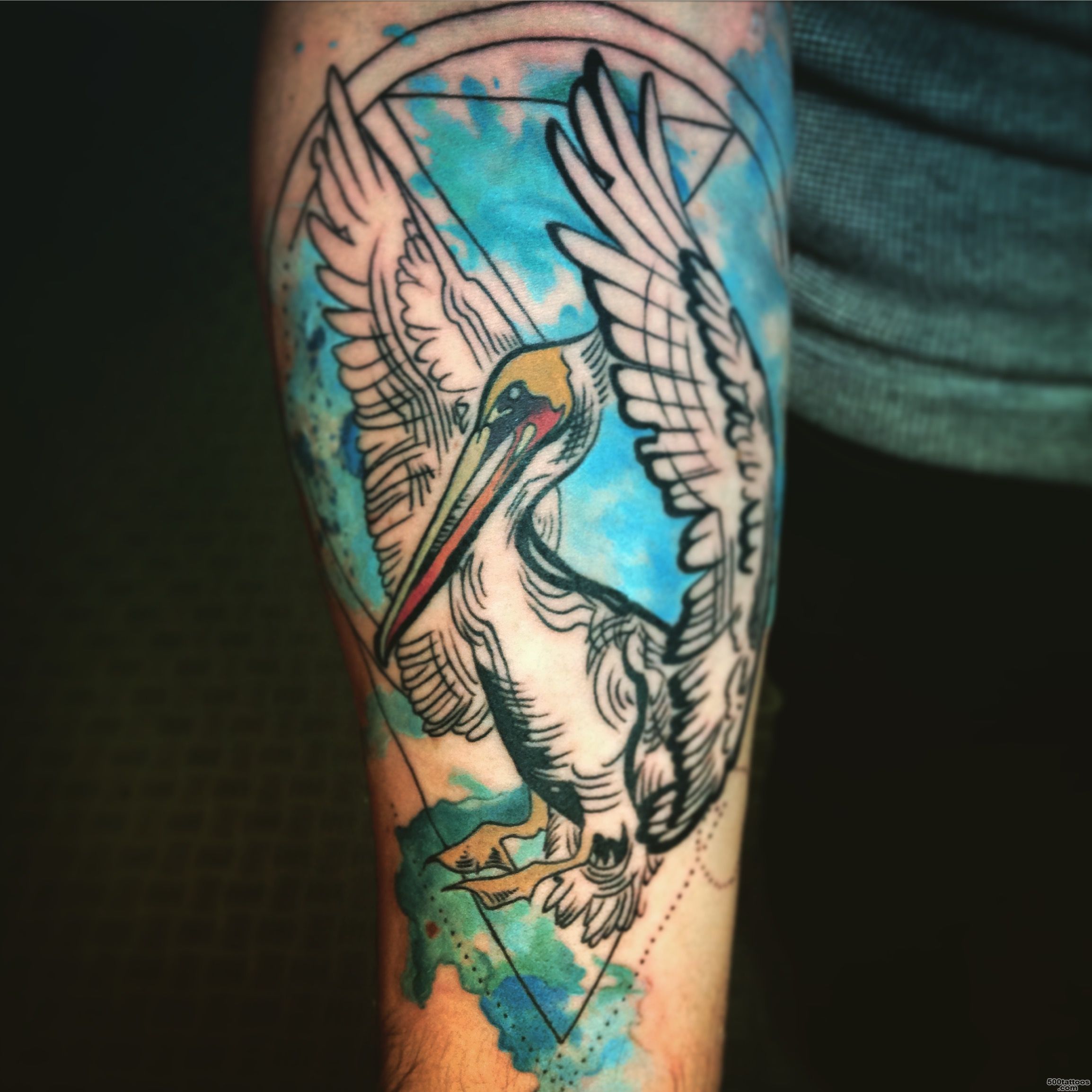 Brittany#39s pelican tattoo  Dream Masters Custom Tattoos_4