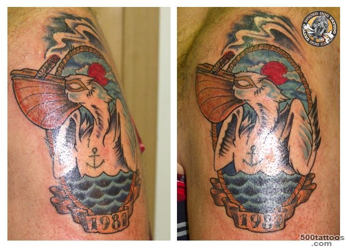 HoundDog Tattoo Tattooed pelican_38