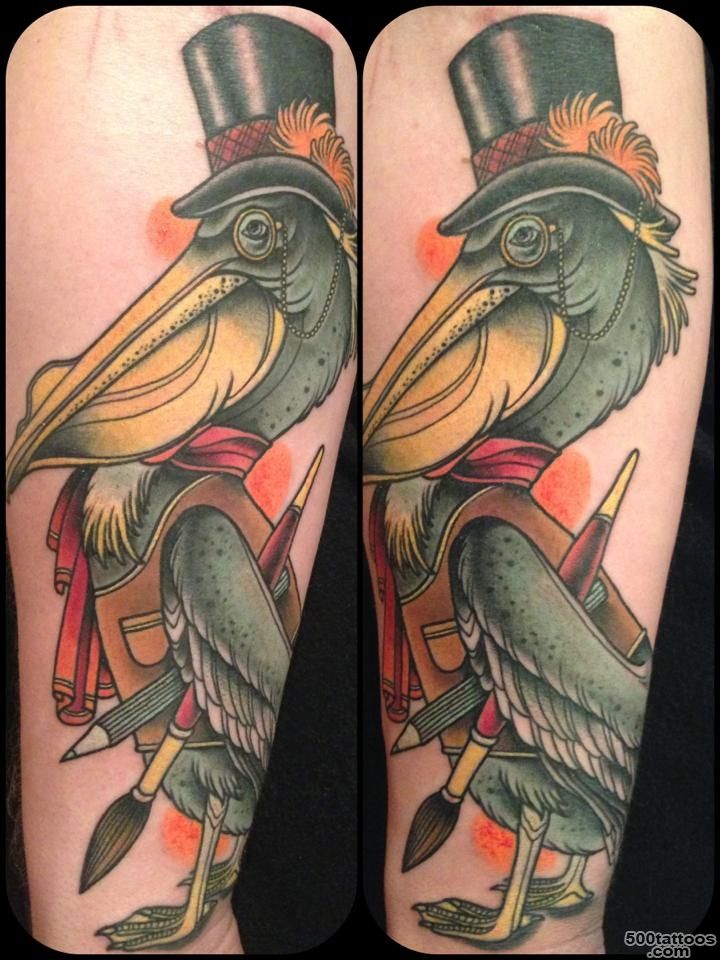 Pin Top Hat Pelican Tattoo – Annie Frenzel on Pinterest_3