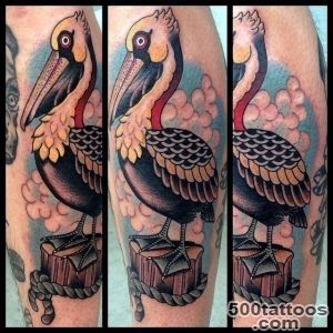 Pelican tattoo design, idea, image